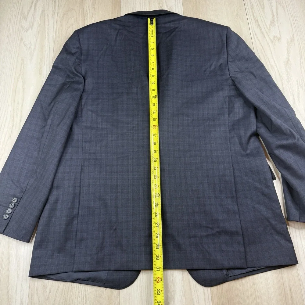 Brooks Brothers 1818 Regent Vitale Barberis Canonico Plaid Blazer Jacket Sz 46L